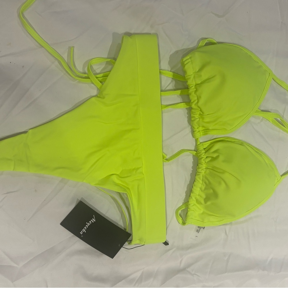 Neon Yellow Bikini Set